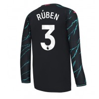 Camiseta Manchester City Ruben Dias #3 Tercera Equipación Replica 2023-24 mangas largas